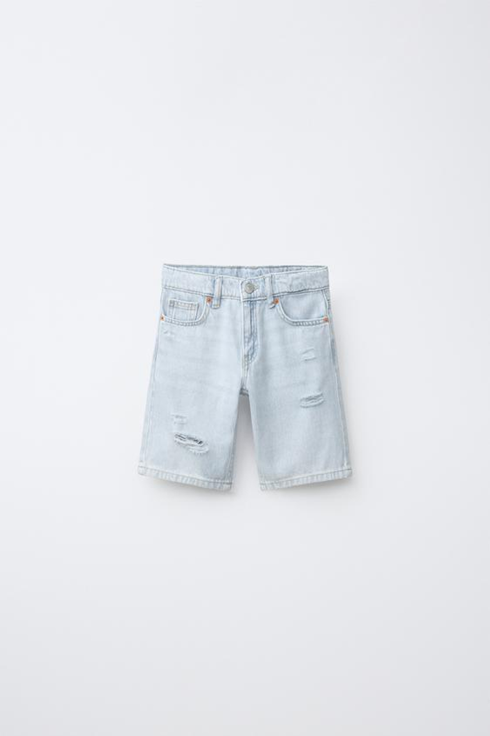 ZARA ДЖИНСОВЫЕ ШОРТЫ, ГОЛУБОЙ