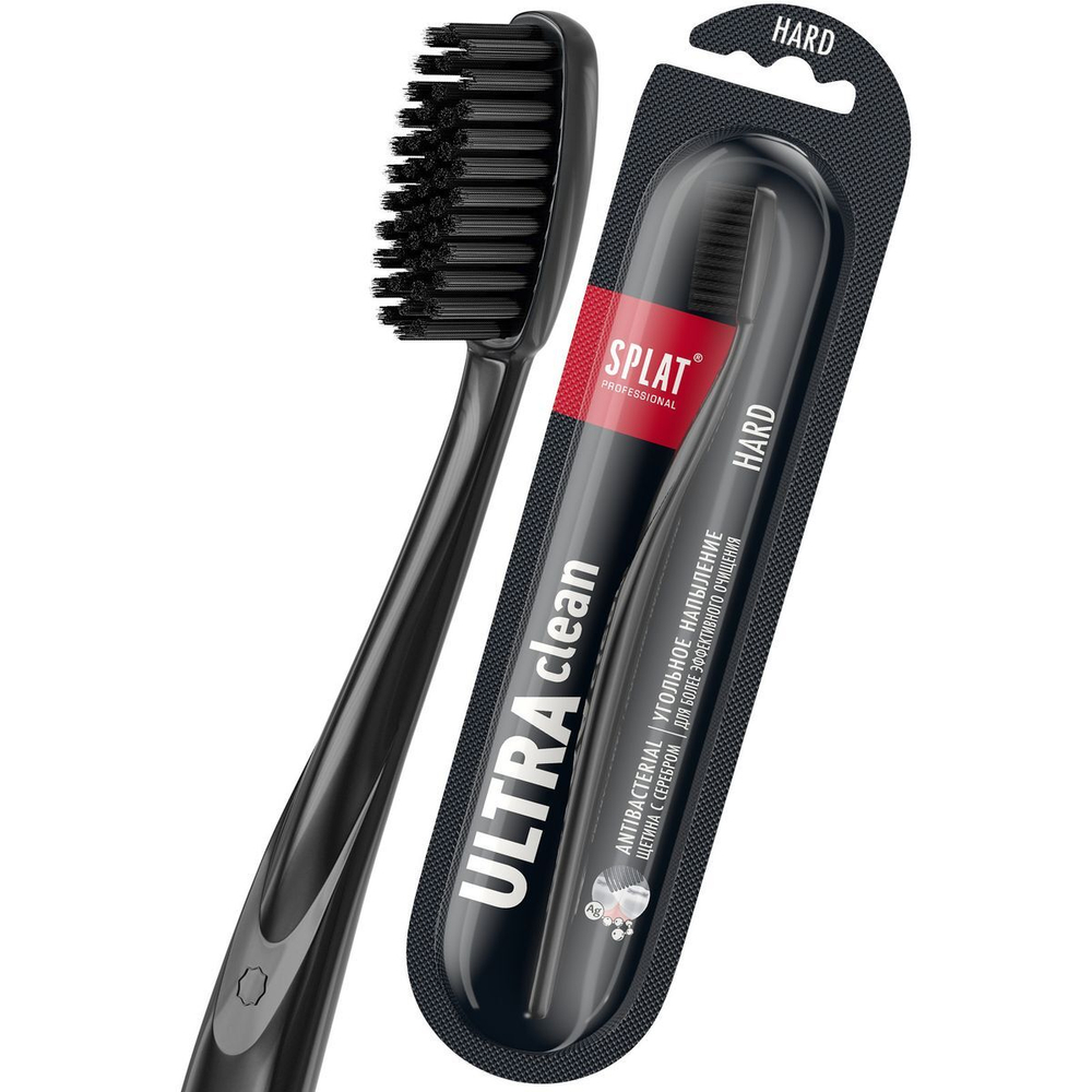 SPLAT Professional Зубная щетка Ultra Clean, жесткая, шт., блок 12шт., Сплат.