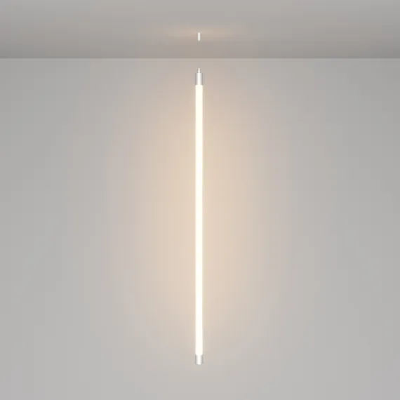 Набор для вертикального подвесного монтажа круглого неона 360° D25 серебро Led Strip 20308