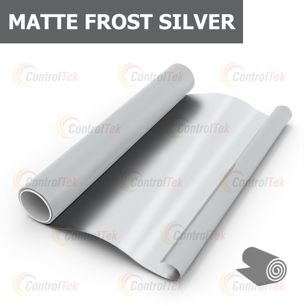 Пленка для окон декоративная MATTE FROST SILVER ControlTek, рулон (размер 1,22x30м.)
