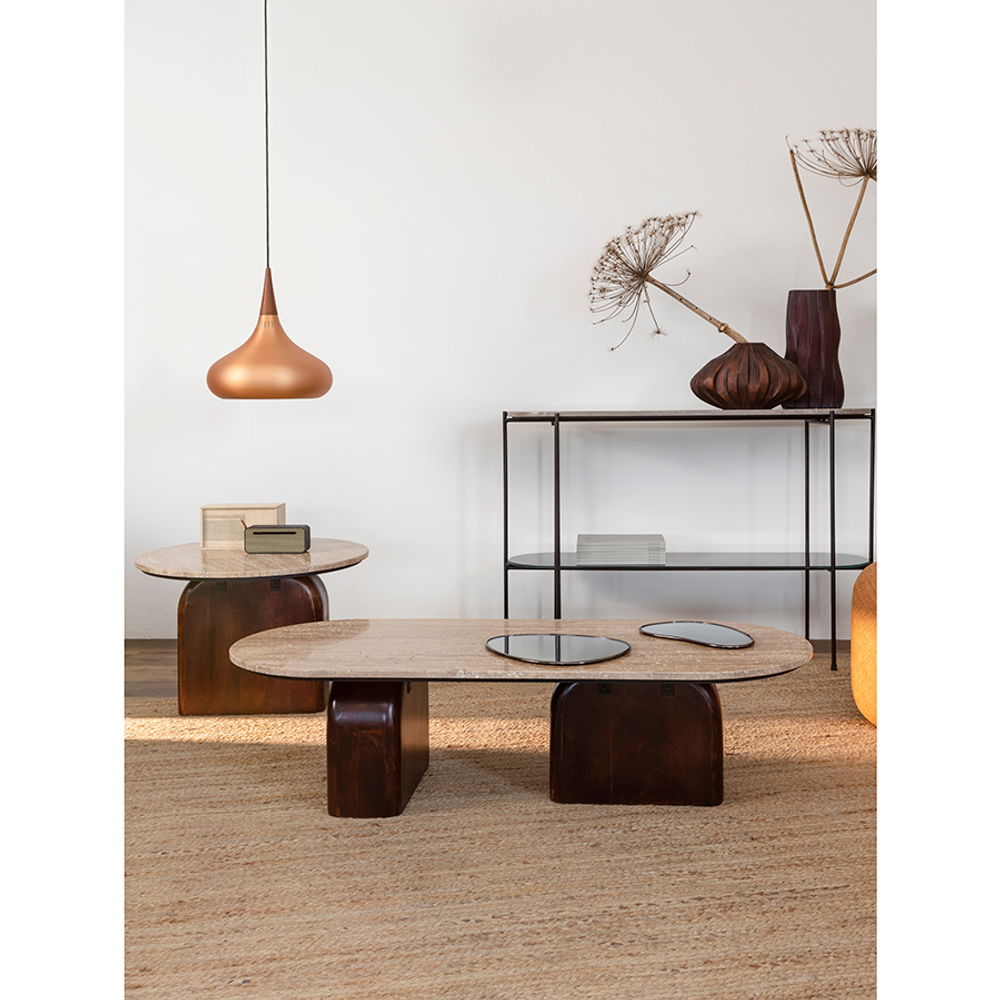 Столик журнальный Bergenson Bjorn Torhill, 120х50 см, бежевый/орех