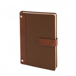 Записная книжка А5, Yalong, 7БЦ, иск. кожа (ПВХ), ляссе, тонир. блок, клапан на магните, декор. элемент, ассорти, клетка, 128 л.