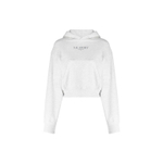 SPORTY & RICH Slogan-print Mélange-effect Hoodie