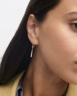 Серьги Olga Mini серебро 925 пробы покрытое золотом