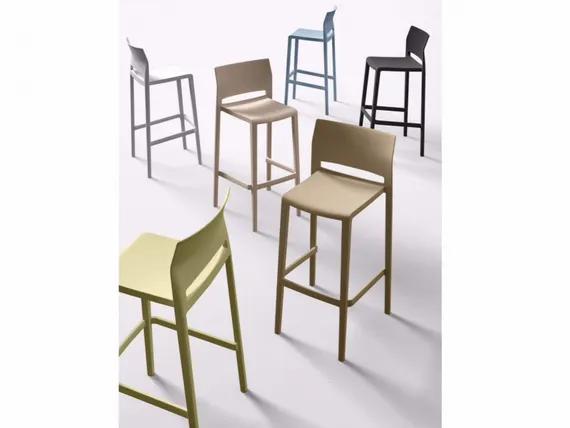 Полубарный стул Bakhita 66 см, белый