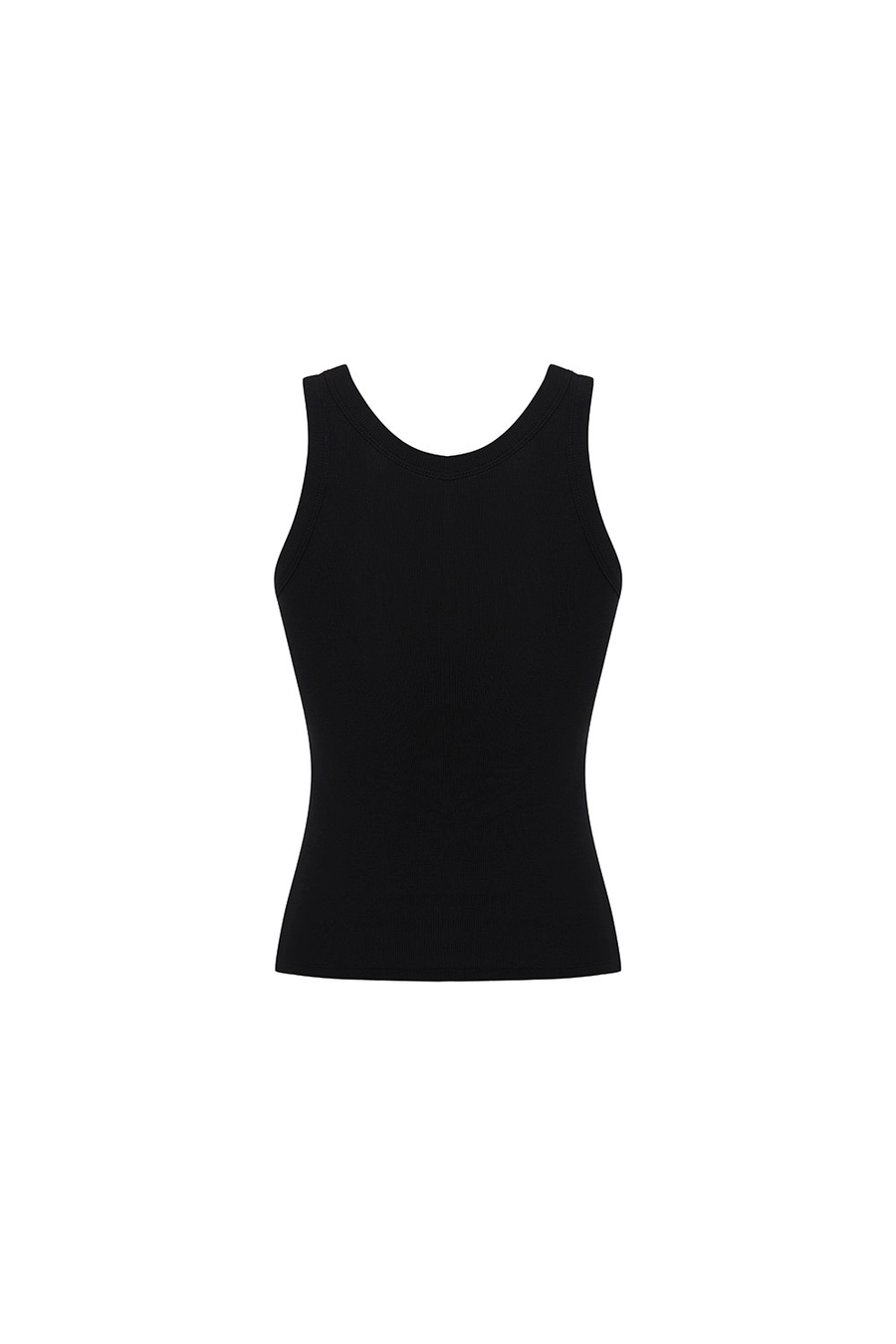 Майка с круглым вырезом из вискозы GENTLE Чёрный