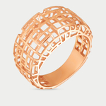 Кольцо для женщин из розового золота 585 пробы без вставок (арт. 121-2348)