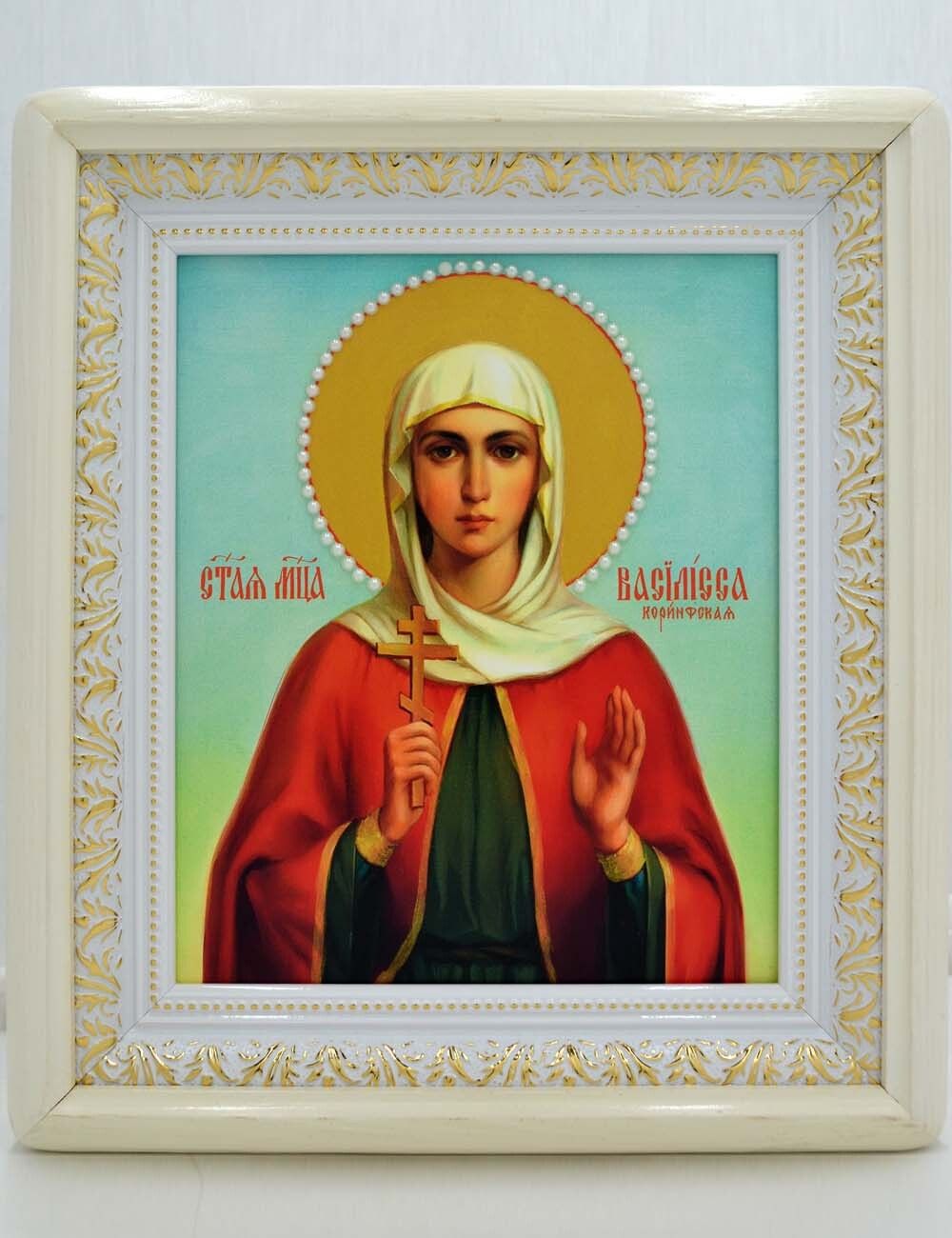 Икона Василиссы Никомидийской ручной работы.