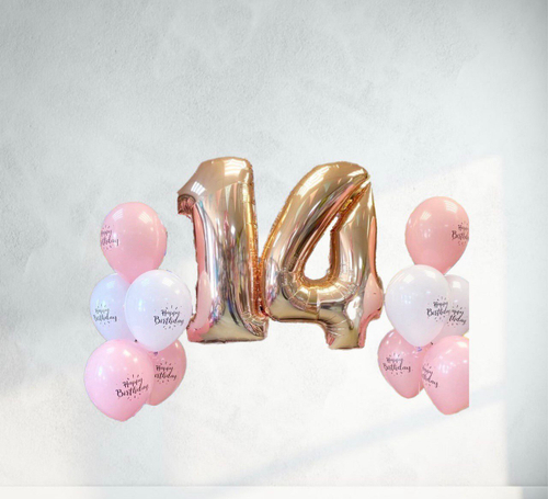 Сет из шаров №30 (Цифры на выбор) с гелием