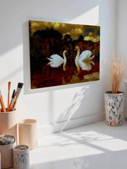 Картина на стену 40 X 50 Лебеди
