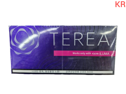 Terea Black purple - крепкий табак с ягодами и ментолом - Корея (блок - 10 пачек)
