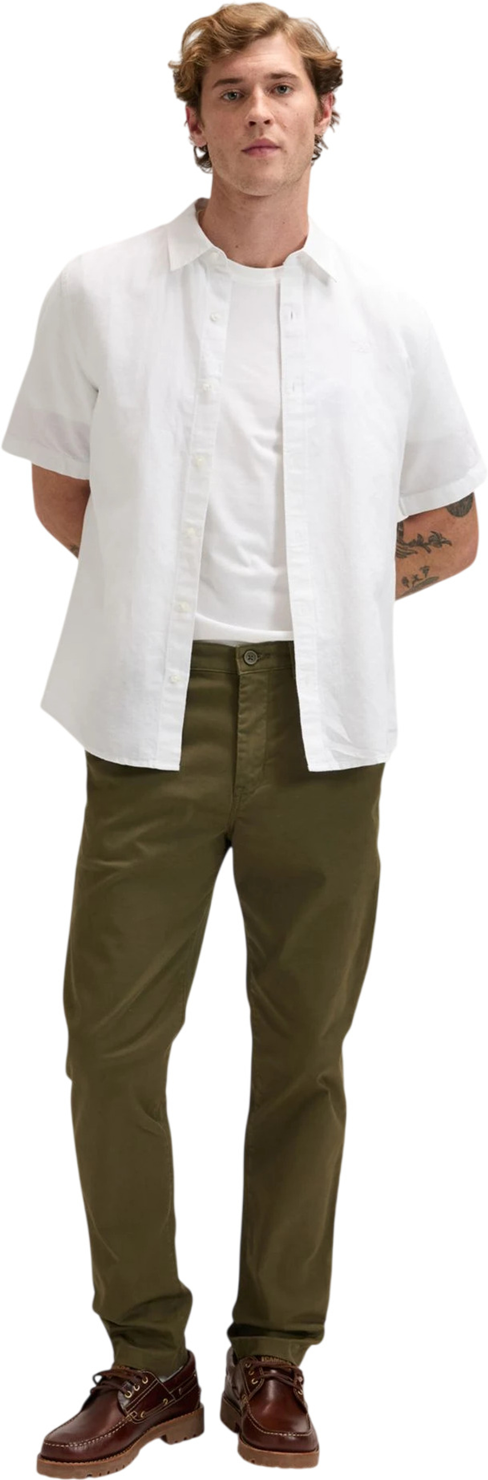 Рубашка мужская LEE SS LEE SHIRT BRIGHT WHITE