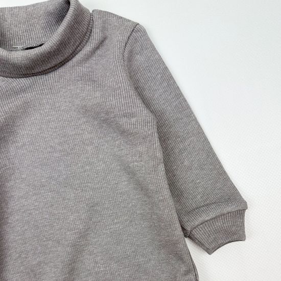 Боди-водолазка из кашкорсе, Серый туман