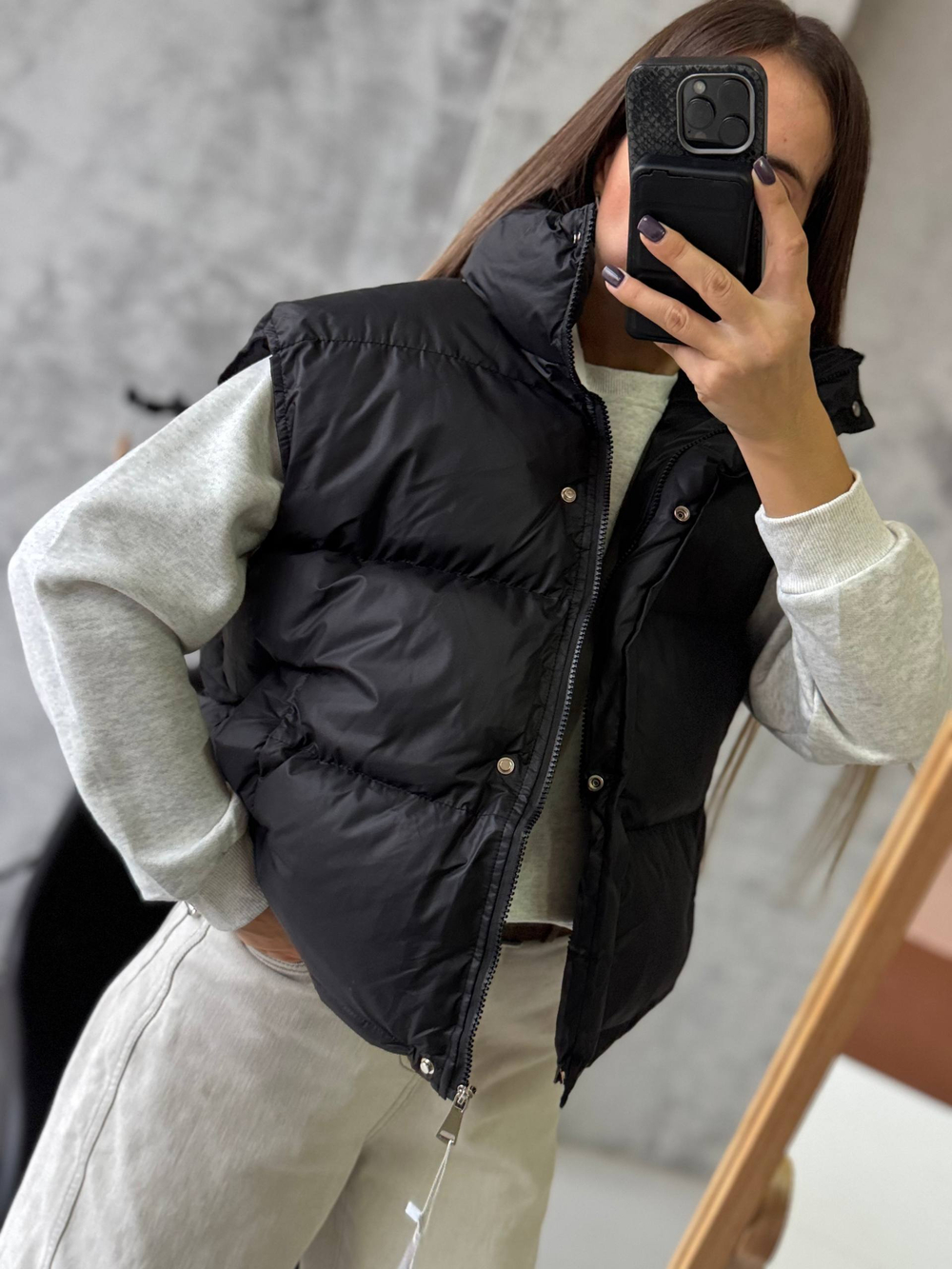 Жилетка женская 1068 чёрная