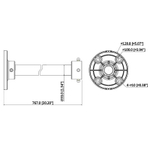 Кронштейн потолочный Dahua DH-PFB220C