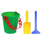 Набор №28 3предм. ведёрко 1л. +лопатка, грабельки (Крошка Я)