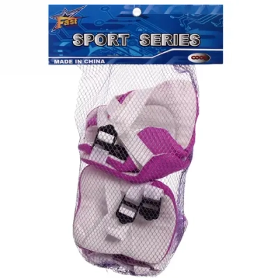 Защита комплект универсальный KL-221 (колени,локоть,кисть,4-7 лет) цв.сиреневый