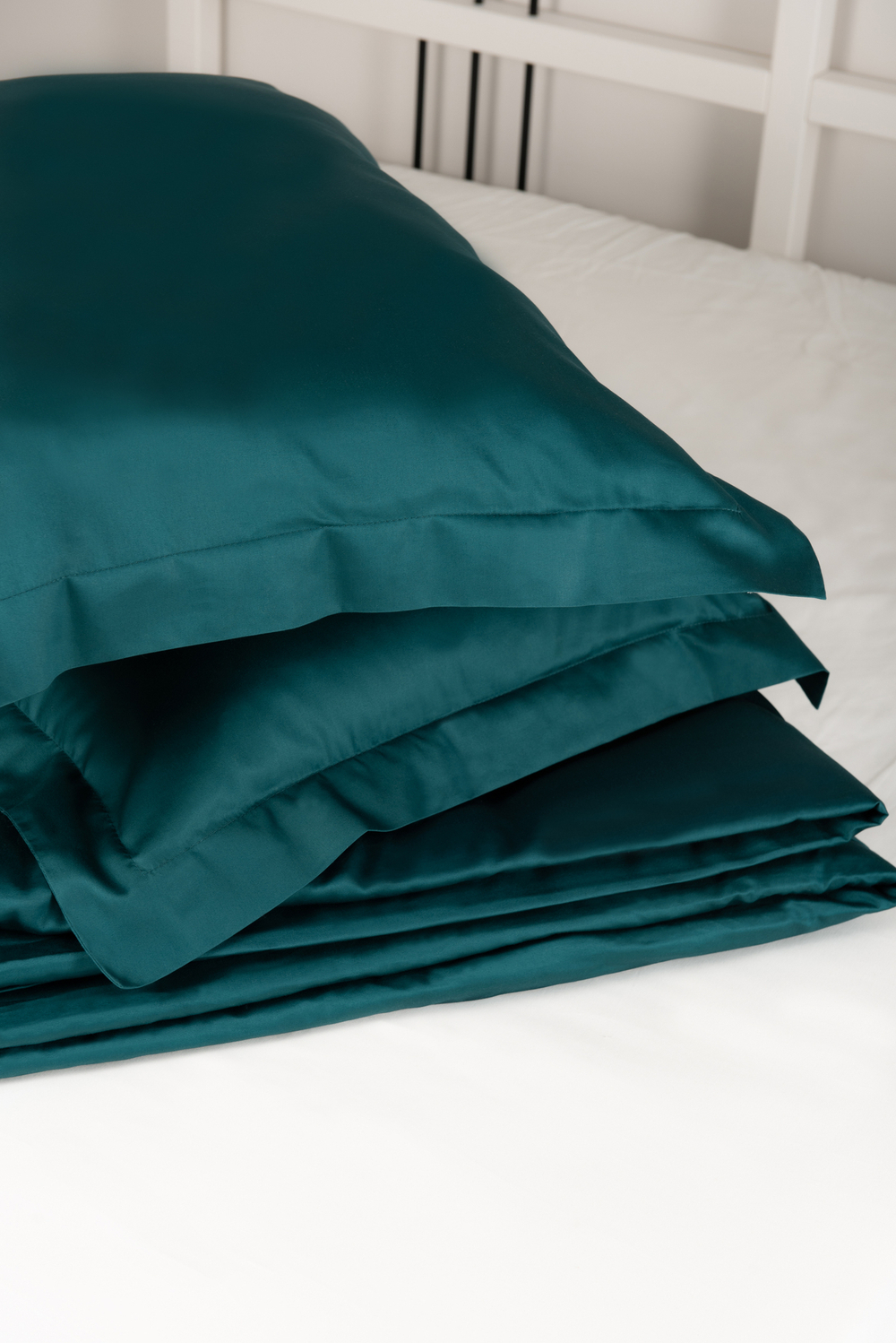 SERENITY Комплект постельного белья, сатин изумрудный