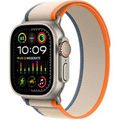 Apple Watch Ultra 2 GPS + Cellular 49mm Titanium Case with Orange/Beige Trail Loop