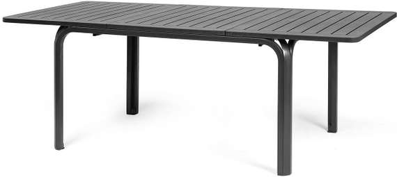 Стол раздвижной Alloro 140-210х100 см, антрацит