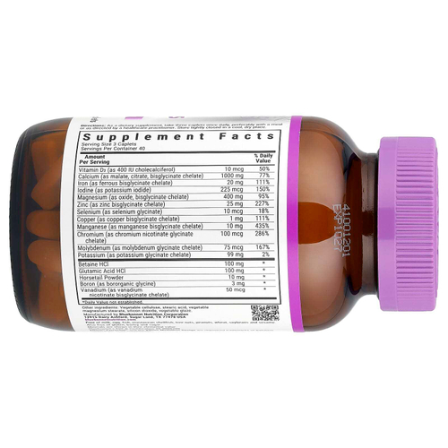 Bluebonnet Nutrition, мультиминералы в хелатной форме, 120 капсул