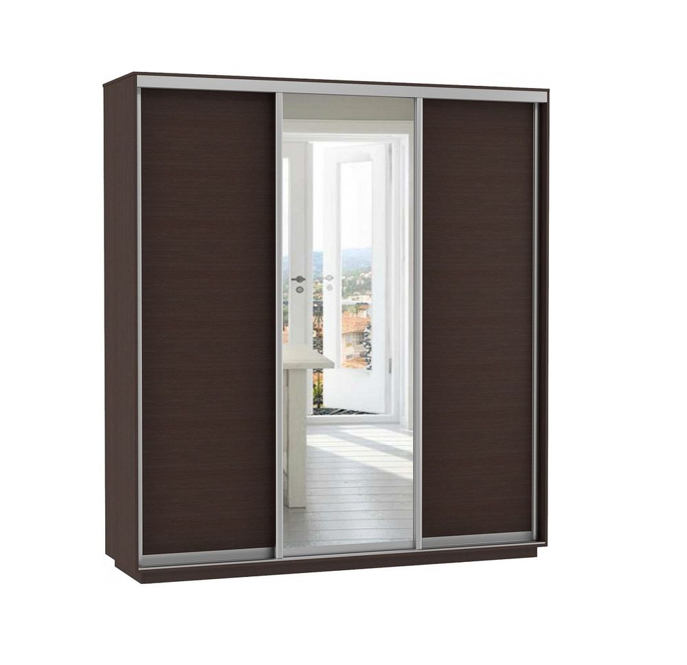 Шкаф-купе "Экспресс Медиум № 1 Трио" (венге) 2400х2400, МК Е1, г. Белореченск