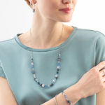 Колье Coeur de Lion Blue-Silver 3035/10-0717