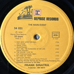 Sinatra ‎– The Main Event (Live) Франция 1974г.