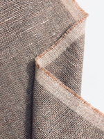 Костюмная лен рогожка,  беж светлый, меланж NB#141