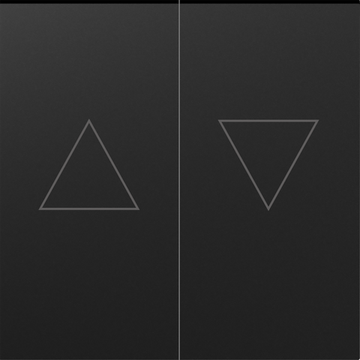 Клавиша 2-я со стрелками для жалюзи,  матовый карбон,  серия A07