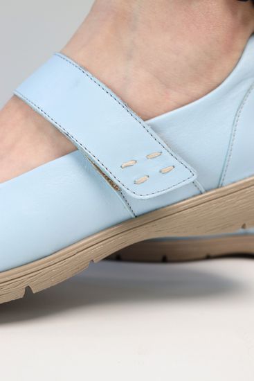 1102 Женские балетки (Светло-синий)