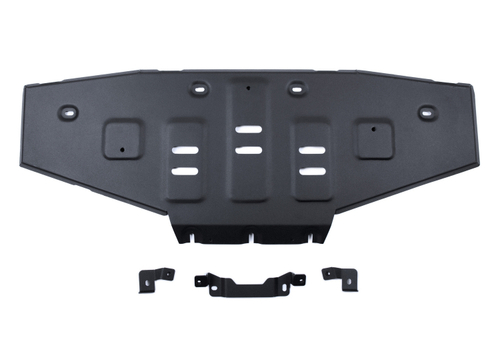 Защита радиатора Rival для BAIC Beijing BJ40 АКПП 4WD 2023-н.в., сталь 1.8 мм, с крепежом, штампованная, 111.3502.1