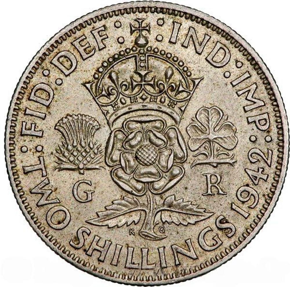 United Kingdom 1 Florin (2 Shillings) 1942 – King George VI