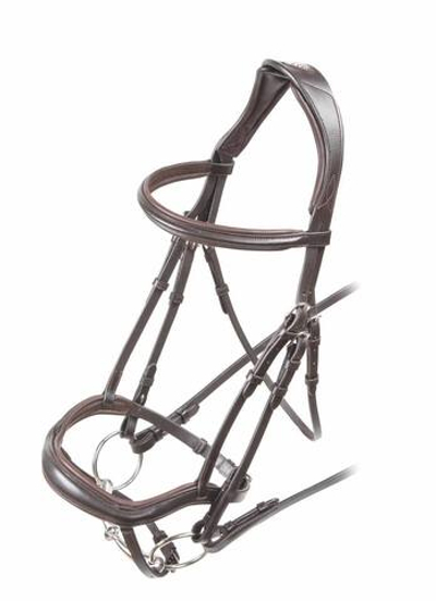 Оголовье трензельное Velociti RAPIDA Ergonomic Flash Bridle BROWN