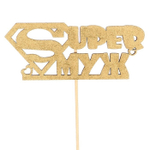 Топпер "Супер муж", золотой