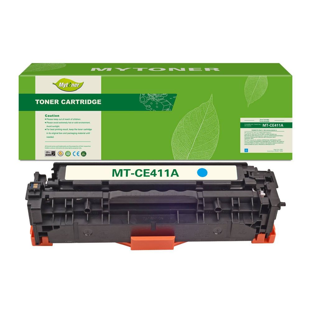 Картридж MyToner, аналог HP CE411A/CC531A/ Canon 118C/718C/318C синий 2.8k с чипом