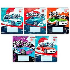 Dəftər \ Тетрадь 18 листов А5 линия "Гонки"