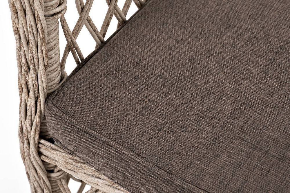 "Эспрессо-80 L" обеденная группа плетеная, цвет бежевый