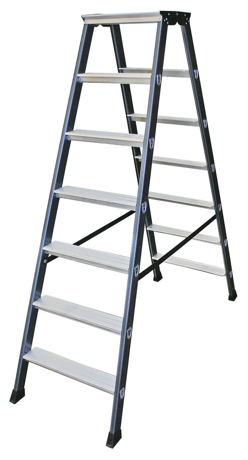 Анодированная стремянка SEPRO D 2х7 ступ. (125842)