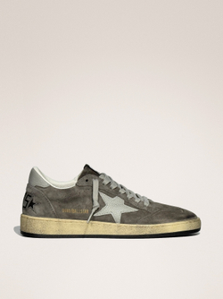 Men’s Ball Star in grey suede with gray nubuck star and heel tab