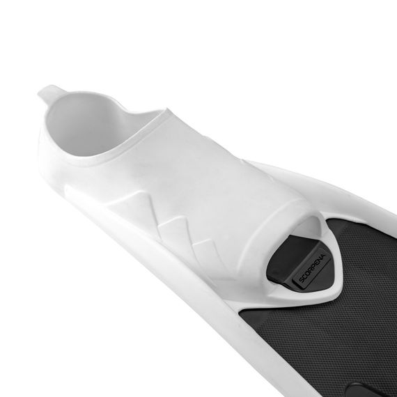 Ласты Scorpena F1 Short черные с белыми калошами