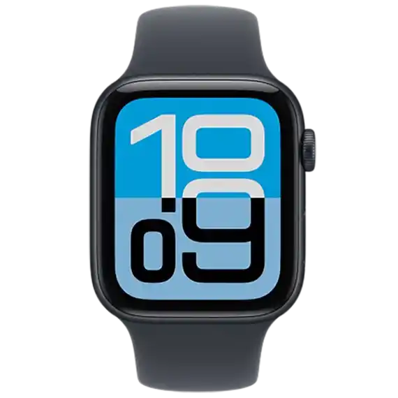 Умные часы Apple Watch SE 3 2025, 40 мм, корпус из алюминия цвета «полночь», спортивный ремешок цвета «полночь», размер S/M (MEH94)