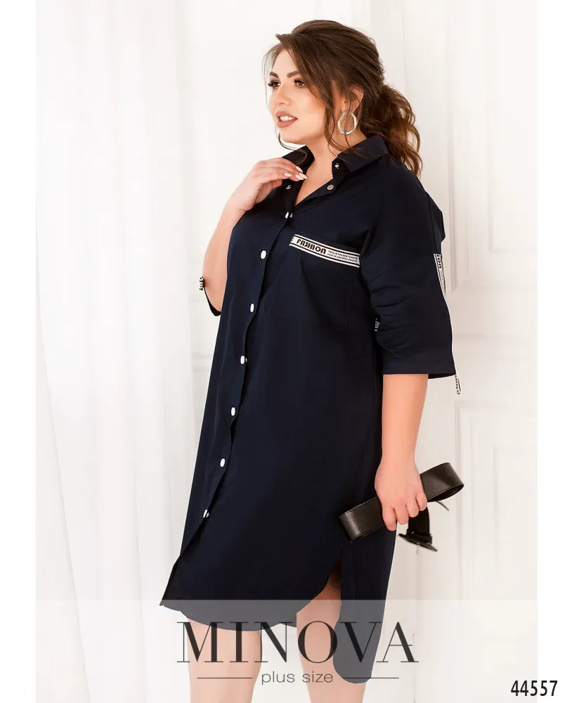 Платье 186Б-темно-синий Minova