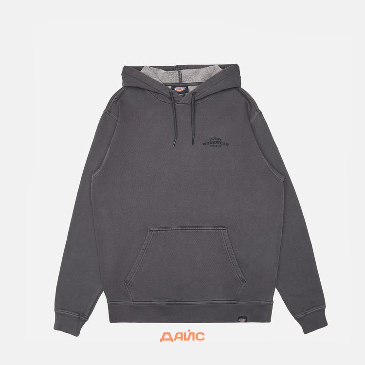 Толстовка мужская Dickies Christiana Garment Dyed Hoodie  артикул:DK0A87NQBLK1 - купить в магазине Дайс