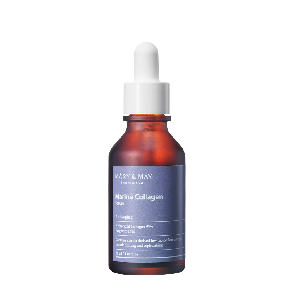 [MARY&MAY] Marine Collagen Serum - Сыворотка для лица АНТИВОЗРАСТНАЯ МОРСКОЙ КОЛЛАГЕН, 30 мл