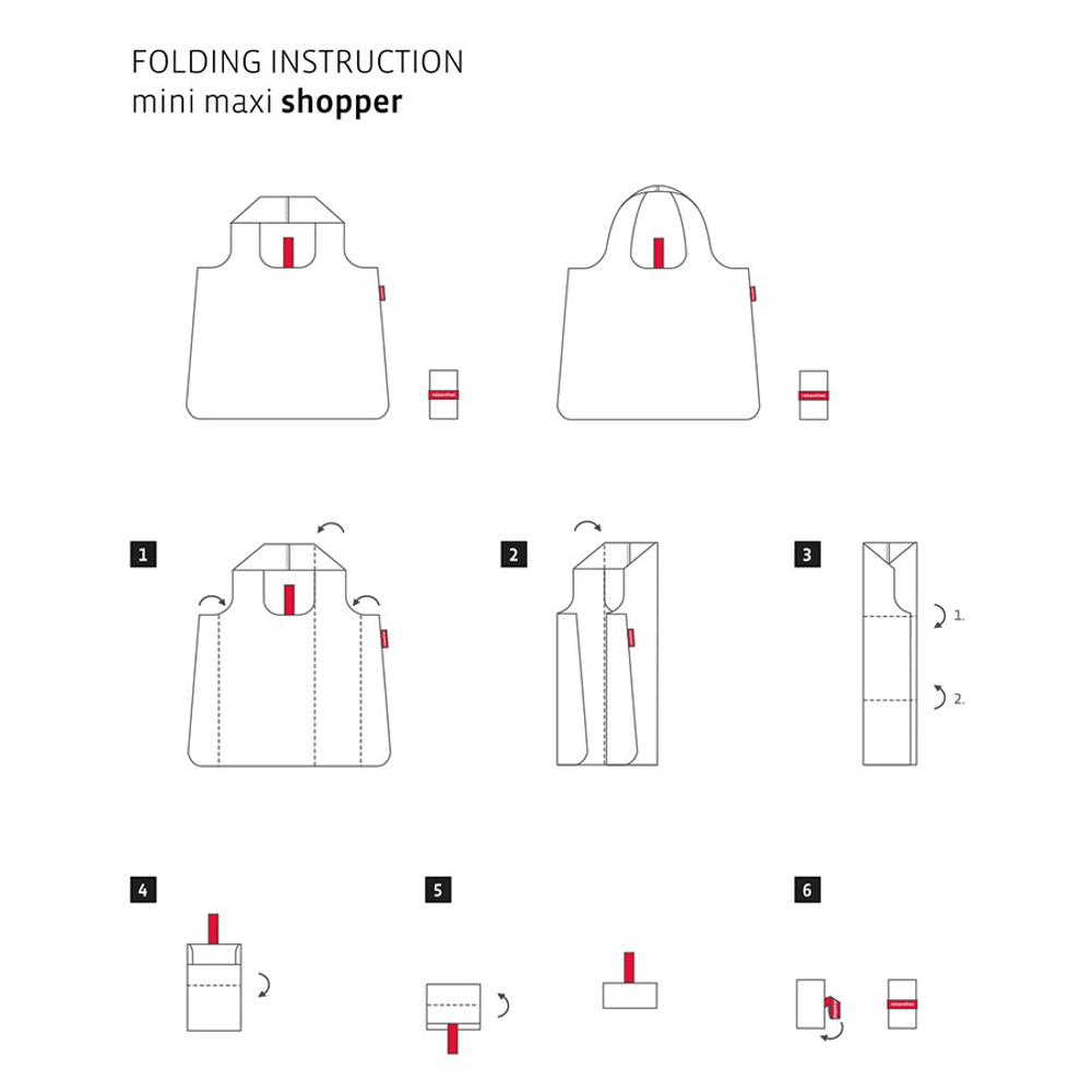 Сумка складная Reisenthel Mini maxi shopper winter red AT0030WR