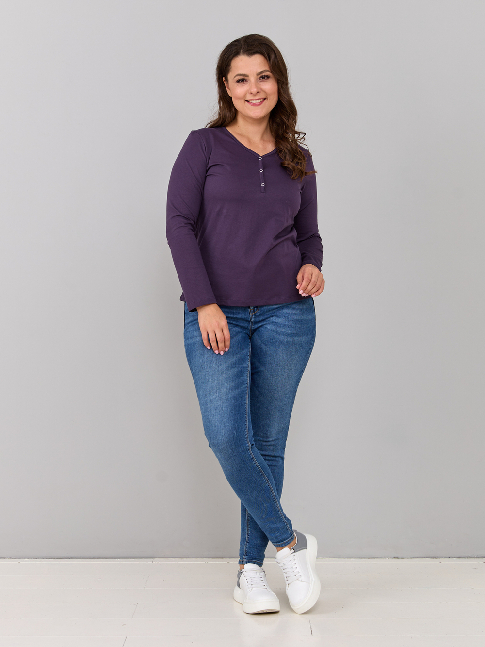 Лонгслив Л-004/баклажан