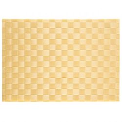Подкладка настольная бежевая плетеная, 30,3*42,7 см, материал рафия, 12 шт