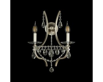 Бра 2*E14 8632/A silver матовое серебро ROXANA Newport