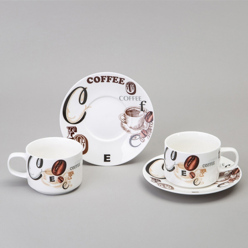 Кофейный набор 4 предмета 180мл "Coffee mania"